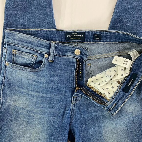 LUCKY BRAND | Blue Mid Rise Ava Skinny Jeans | Size 12/31 - Picture 10 of 12
